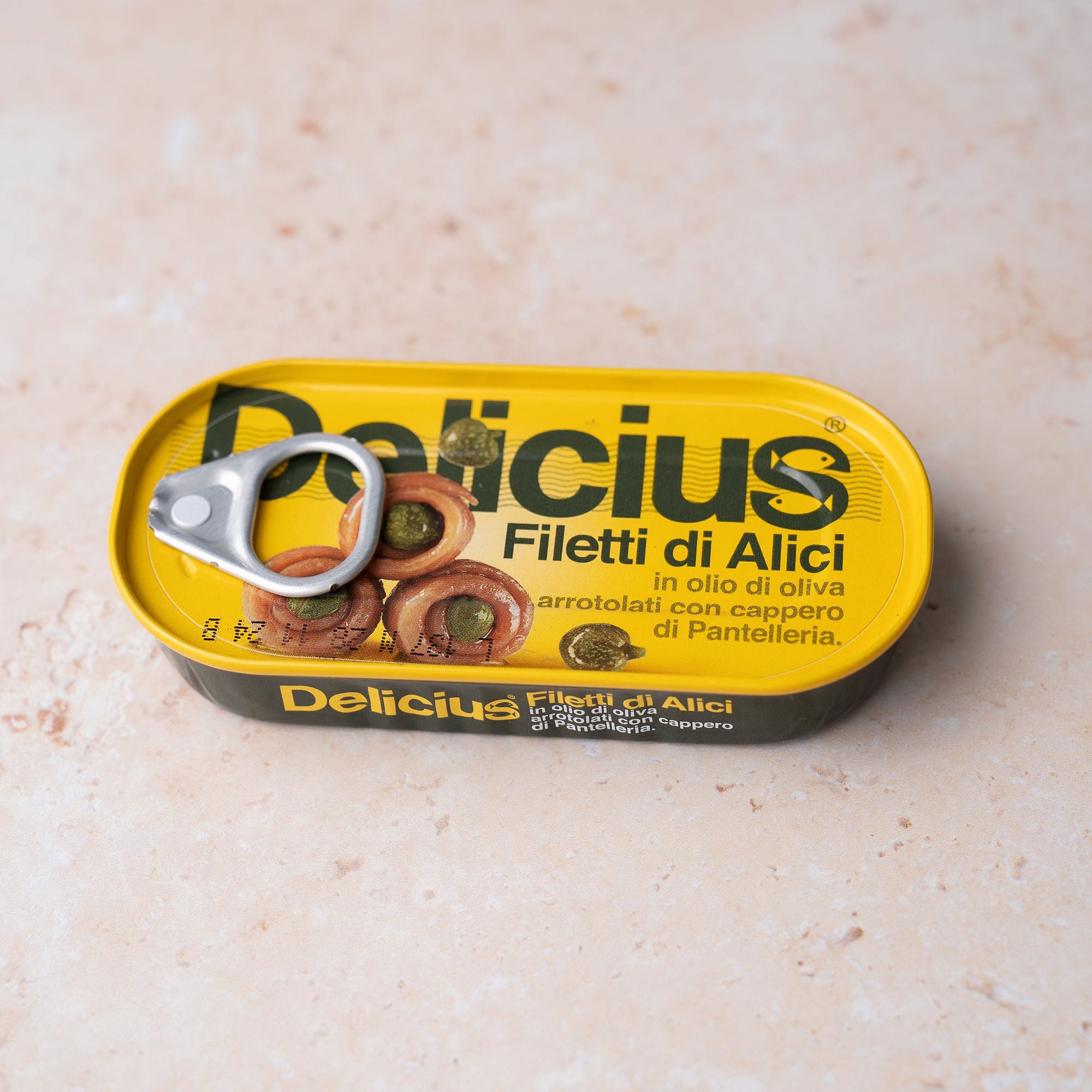 Delicius - Filets d'Anchois roulés aux câpres à l'huile d'olive