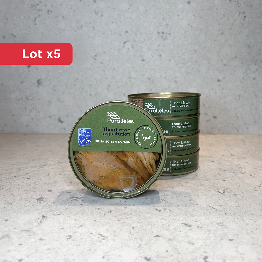 Lot x5 Thon MSC à l'huile d'olive Bio