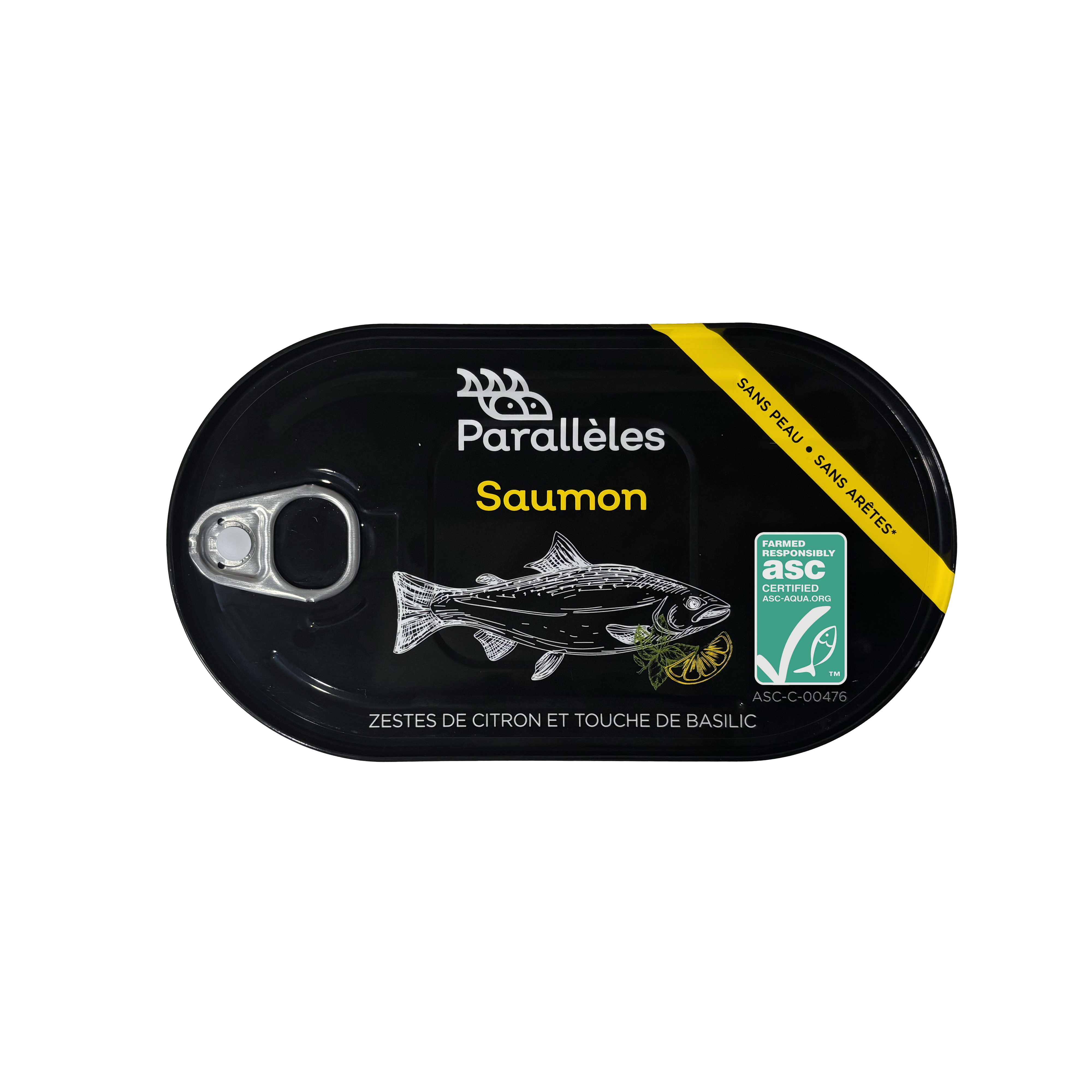 Saumon ASC au citron et ses zestes - touche de basilic