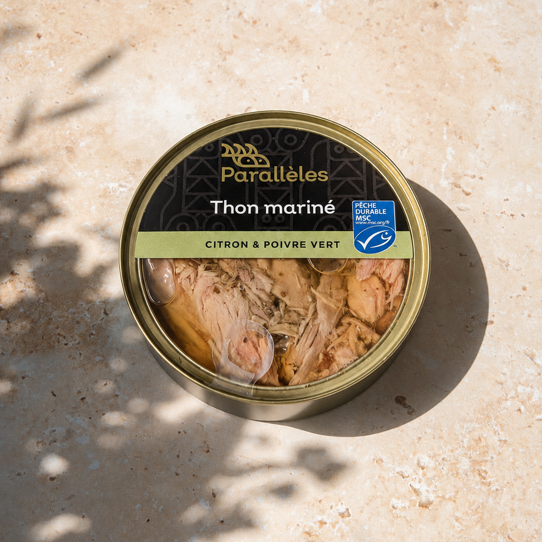 Thon mariné MSC au poivre vert & citron