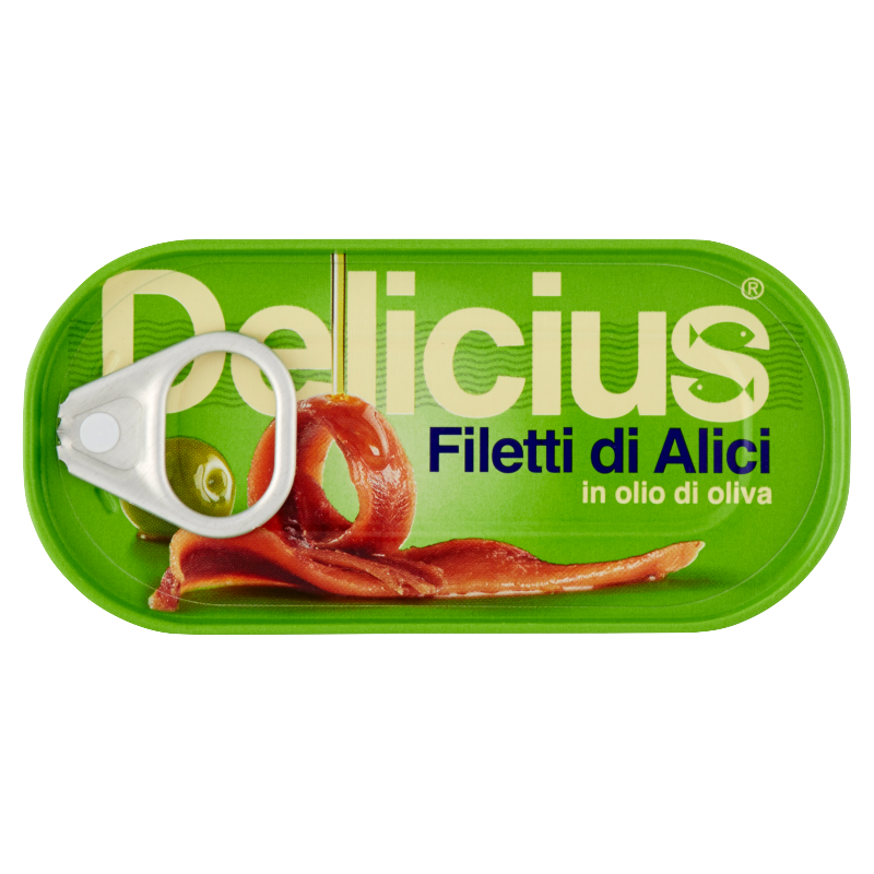 Delicius - Filets d'Anchois à l'huile d'olive - Conserves Parallèles 