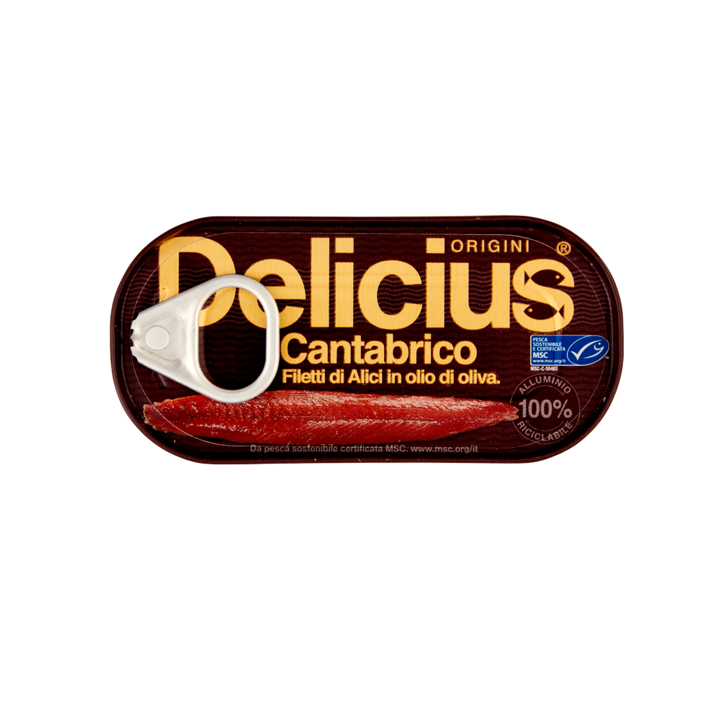 Delicius - Filets d'Anchois MSC de la Mer Cantabrique à l'huile d'olive - Conserves Parallèles 