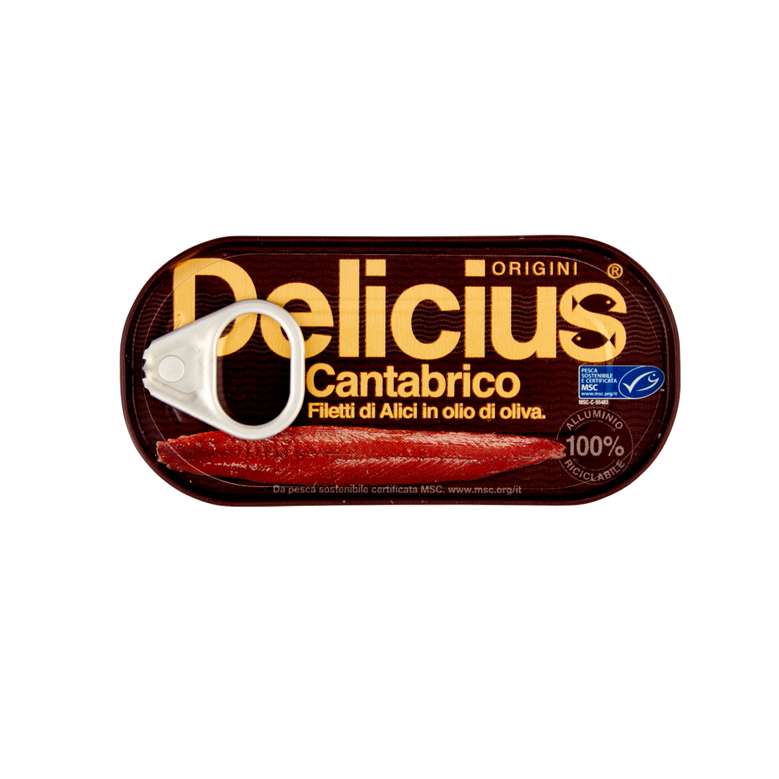 Delicius - Filets d'Anchois MSC de la Mer Cantabrique à l'huile d'olive