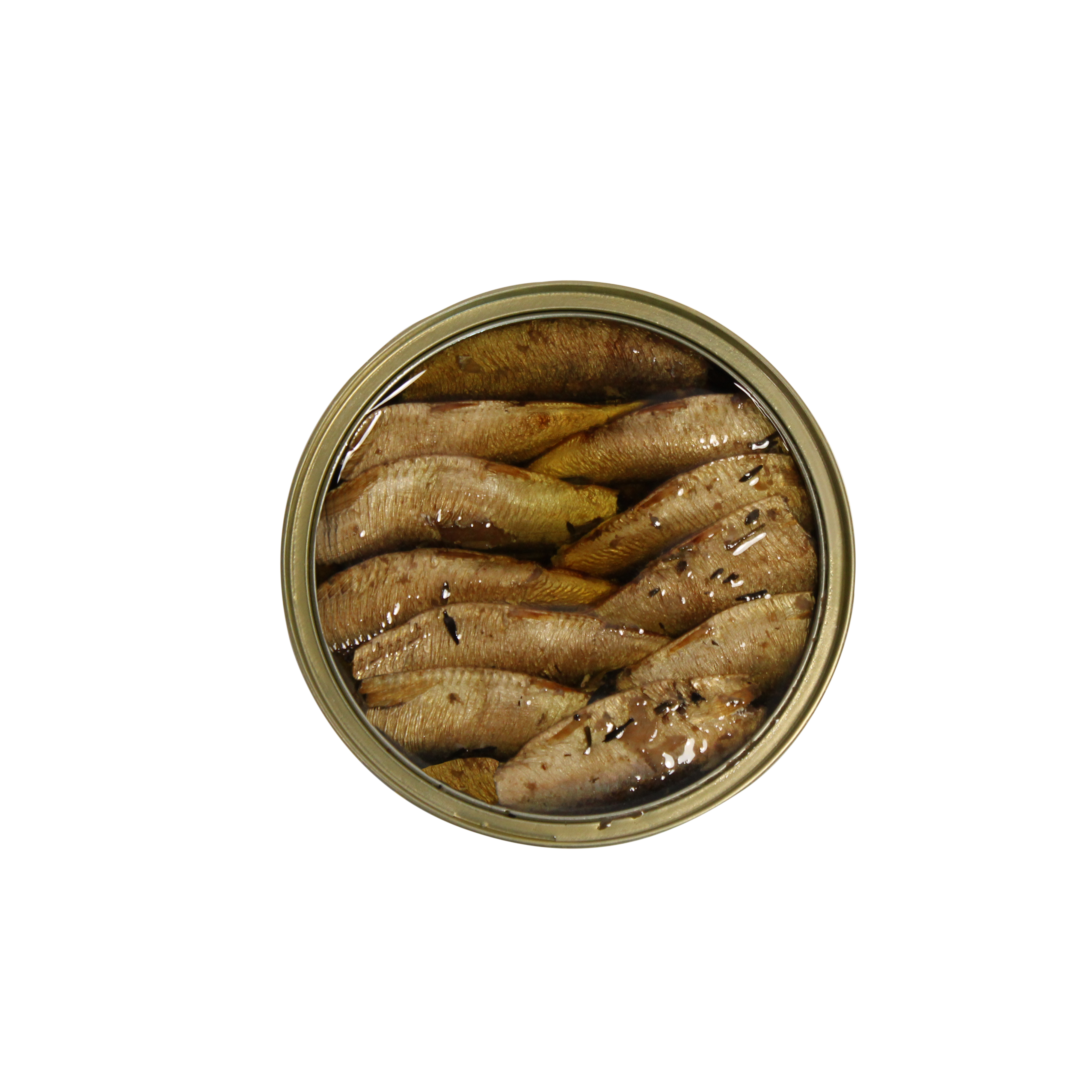 Petites sardines (Sprats) fumées de Riga à l'huile de colza - touche de thym et de citron- MSC-160g - Conserves Parallèles 